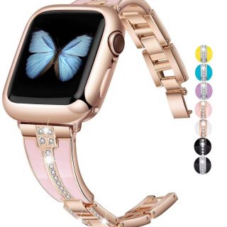Metal Luxury Strap for all Apple Watch Series 38mm 40mm 42mm 44mm